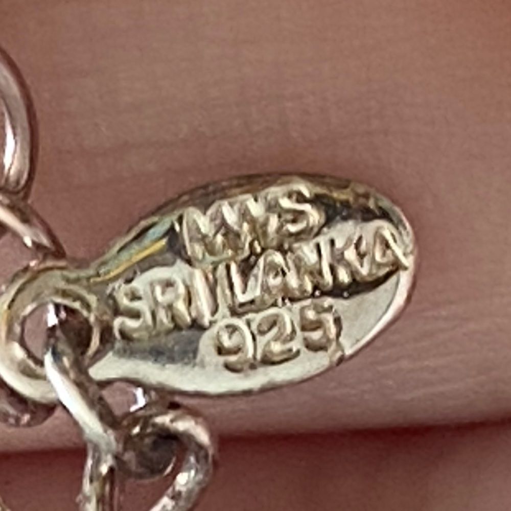 MWS Mark Washerman Samara Sterling Silver Dainty Charm Necklace 925 - Picture 5 of 5